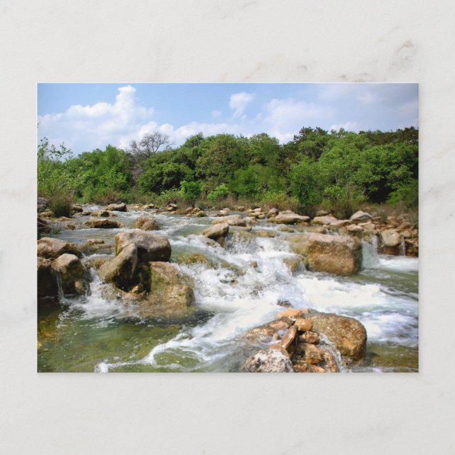 Carte Postale Barton Creek - Austin, Texas - Cascades de 3 miles (Devant)
