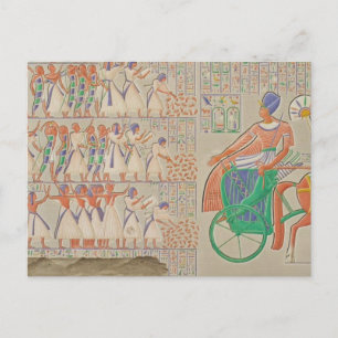 Carte Postale Bas-relief à Medynet-Abou, Palais des Rois à