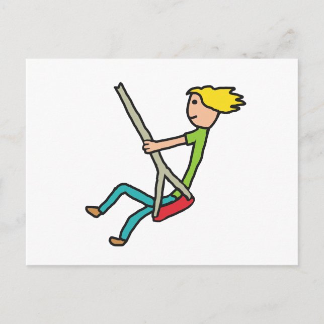 Carte Postale Basculer sur le vent (Devant)