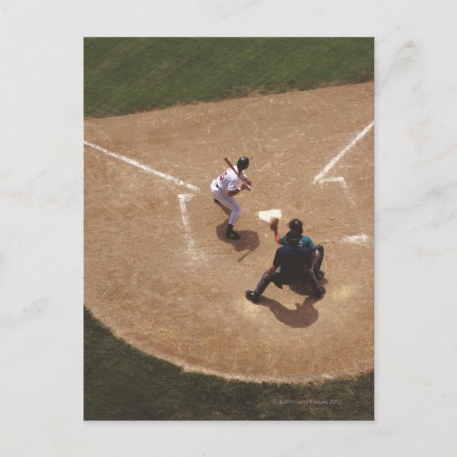 Carte Postale Baseball à Home Plate (Devant)