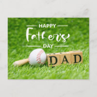 Baseball Bonne Fête des pères sur l'herbe verte