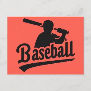 Carte Postale Baseball couleur personnalisé