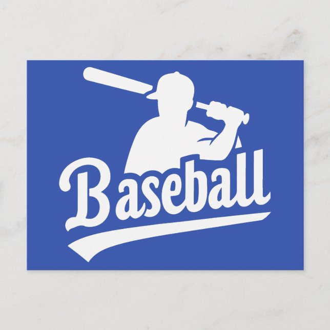 Carte Postale Baseball couleur personnalisé (Devant)