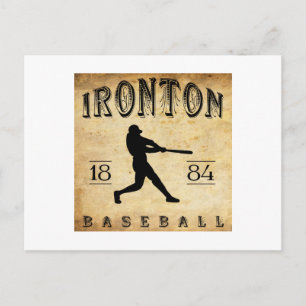 Carte Postale Baseball d'Ironton Ohio 1884