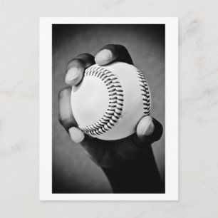 Carte Postale baseball en main