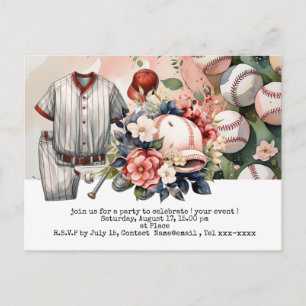Carte Postale Baseball enregistrer la date