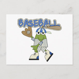 Carte Postale Baseball Grenouille - Chemises et Cadeaux de Recev