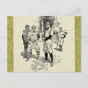 Carte Postale Baseball : Joueurs