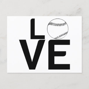 CARTE POSTALE BASEBALL LOVE