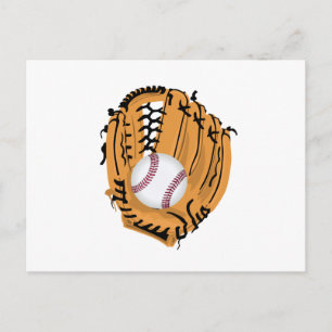 Carte Postale Baseball Mitt and Ball