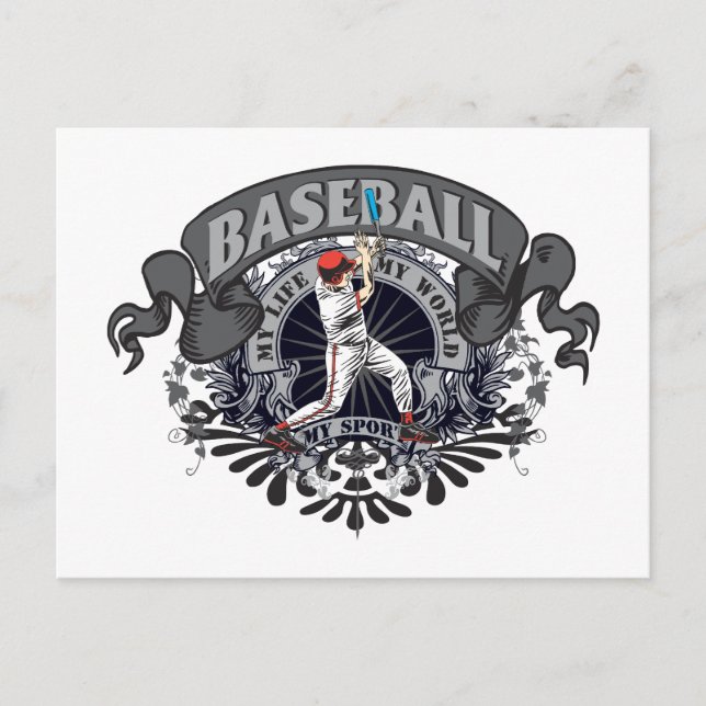Carte Postale Baseball Mon Sport (Devant)