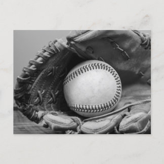 Carte Postale Baseball noir et blanc