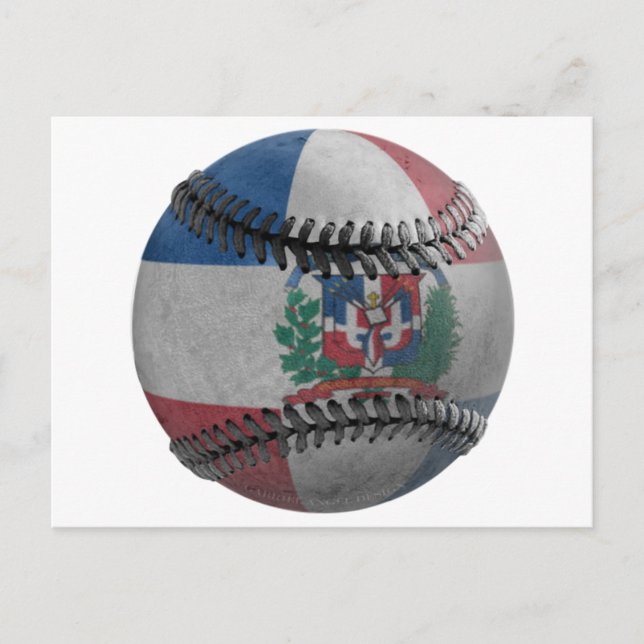 Carte Postale Baseball République Dominicaine (Devant)