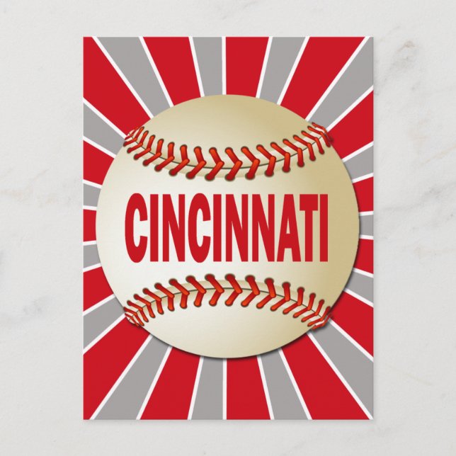 CARTE POSTALE BASEBALL RÉTRO CINCINNATI (Devant)