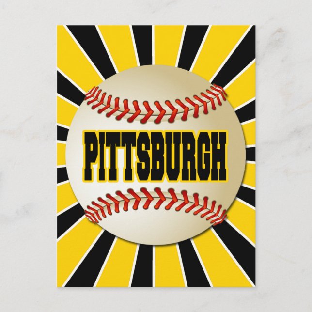 CARTE POSTALE BASEBALL RETRO PITTSBURGH (Devant)