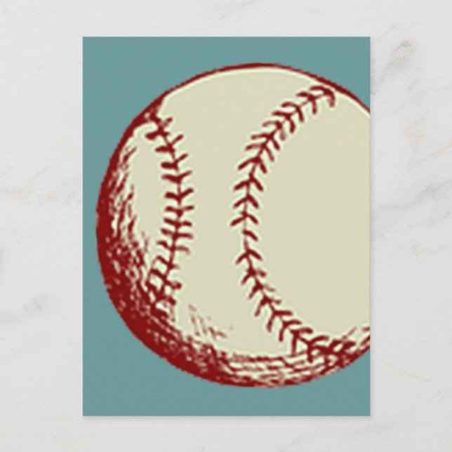 Carte Postale Baseball vintage (Devant)