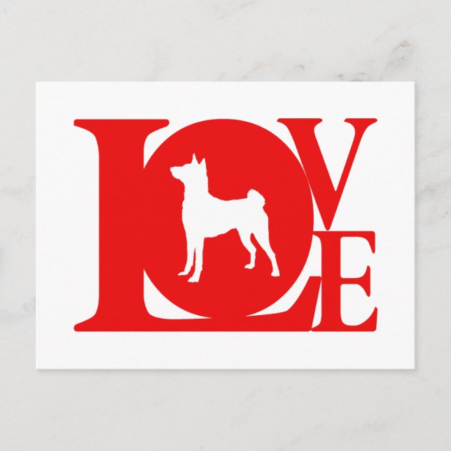 Carte Postale Basenji (Devant)