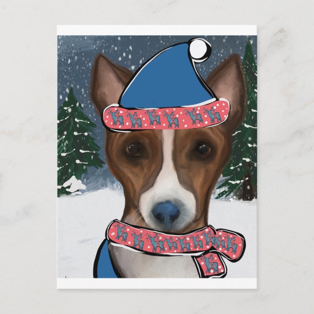 CARTE POSTALE BASENJI (Devant)
