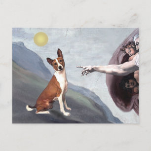 Carte Postale Basenji de Dieu