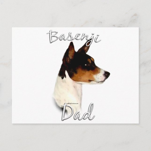 Carte Postale Basenji Papa 2 (Devant)