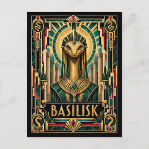 Carte Postale Basilic, Art Déco Mythique