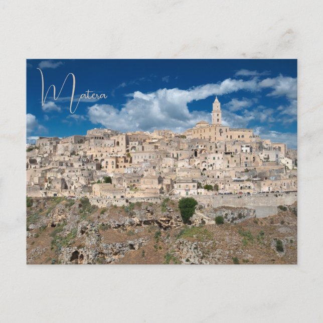Carte Postale Basilicate de Matera Italie (Devant)