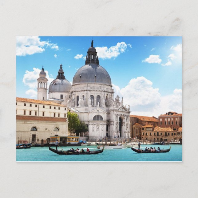 Carte Postale Basilique de Santa Maria à Venise, Italie (Devant)