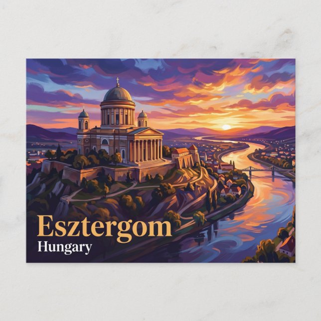 Carte Postale Basilique d'Esztergom Hongrie (Devant)