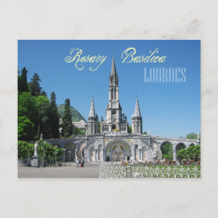 Carte Postale Basilique du Rosaire, Lourdes, France