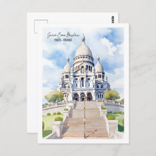 Carte Postale Basilique du Sacre Coeur Paris Lieu de voyage célè