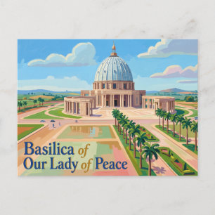 Carte Postale Basilique Notre-Dame de la Paix de Côte d'Ivoire
