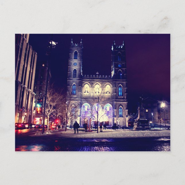 Carte Postale Basilique Notre-Dame de Montréal (Devant)