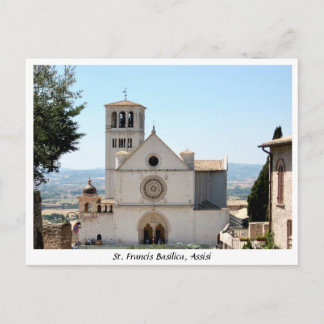Carte Postale Basilique Saint François, San Francesco Assisi Ita