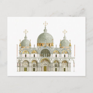 Carte Postale Basilique Saint-Marc. Venise Italie