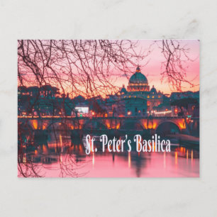 Carte Postale Basilique Saint-Pierre, Rome, Italie