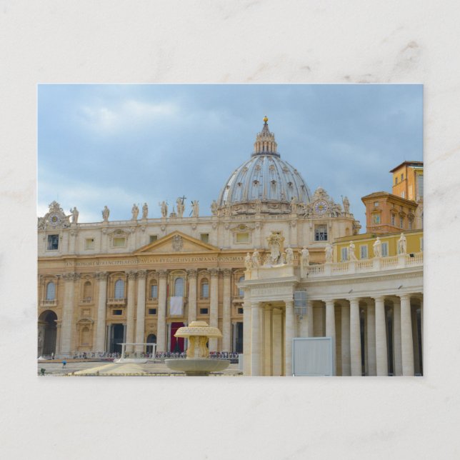 Carte Postale Basilique Saint-Pierre Vatican à Rome Italie (Devant)