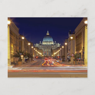 Carte Postale Basilique Saint-Pierre vers l'extrémité de la rout