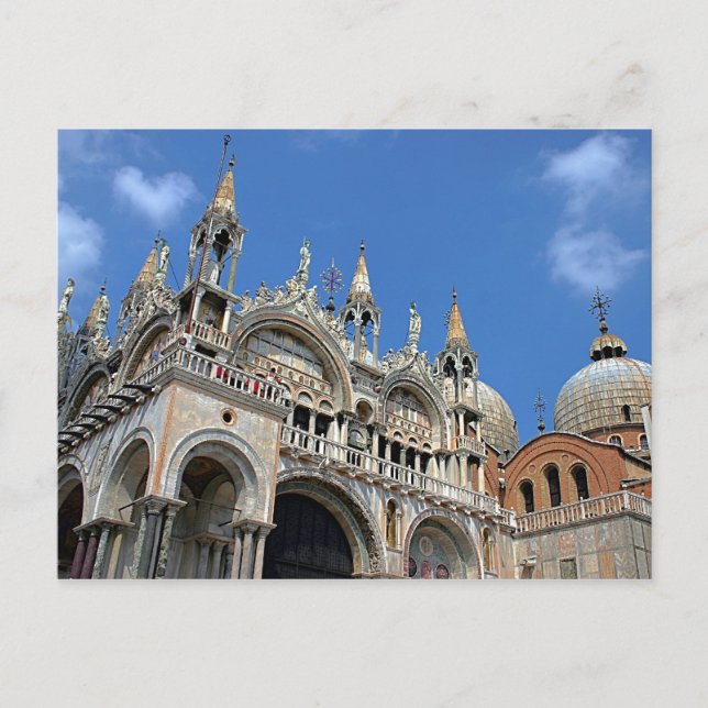 Carte Postale Basilique San Marco, Venise (Devant)