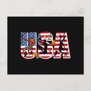 Carte Postale Basket américain