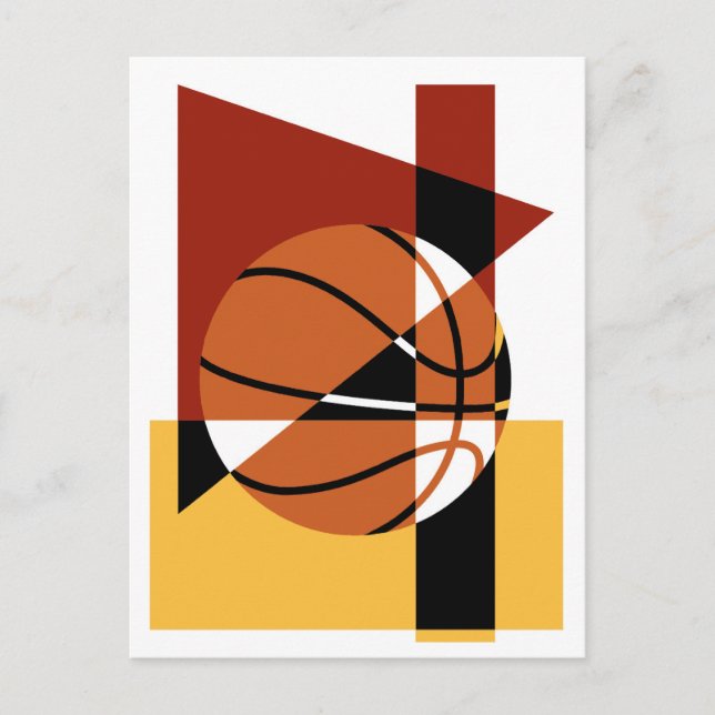 Carte Postale Basket-ball Abstrait (Devant)