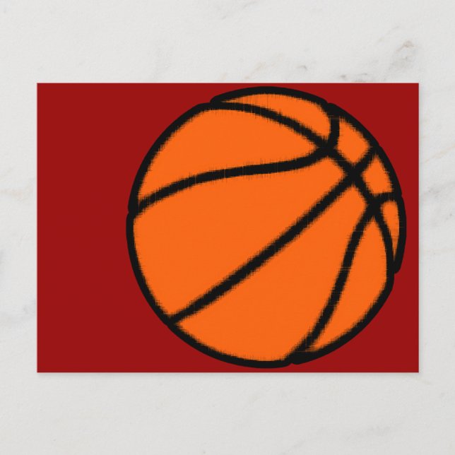 Carte Postale basket-ball (balle) (Devant)