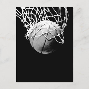 Carte Postale Basket-ball dans les ombres Closeup Vertical Post 