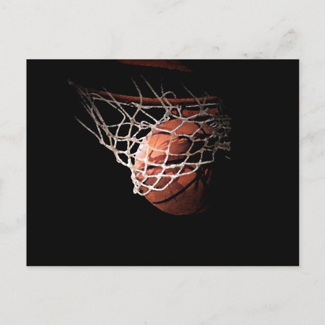 Carte Postale Basket-ball en action (Devant)