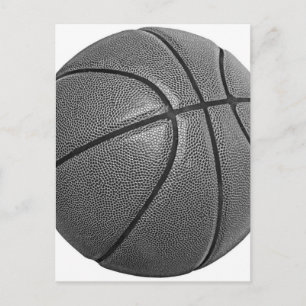 Carte Postale Basket-ball en niveaux de gris