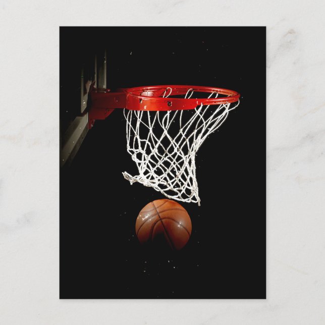 Carte Postale Basket-ball et Net (Devant)
