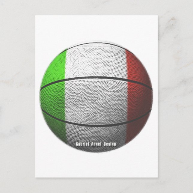 Carte Postale Basket-ball Italie (Devant)