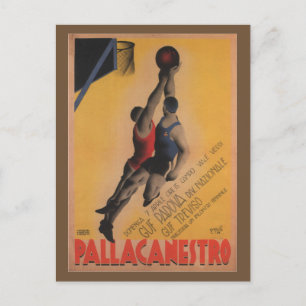 Carte Postale Basket-ball italien vintage