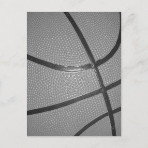 Carte Postale Basket-ball noir et blanc