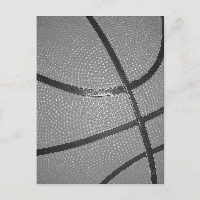 Carte Postale Basket-ball noir et blanc (Devant)