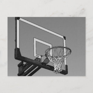 Carte Postale Basket-ball noir et blanc